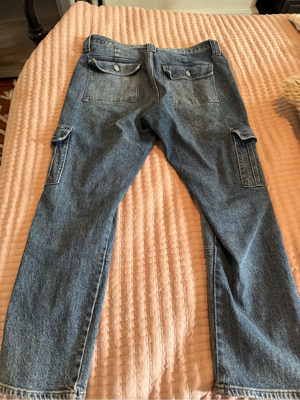 KanCan Dark Blue Cargo Denim Pants - Picture 6 of 6
